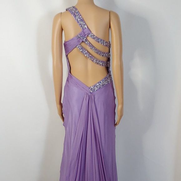 NWT Nina Canacci Sexy One Shoulder Formal Gown - Picture 3 of 7